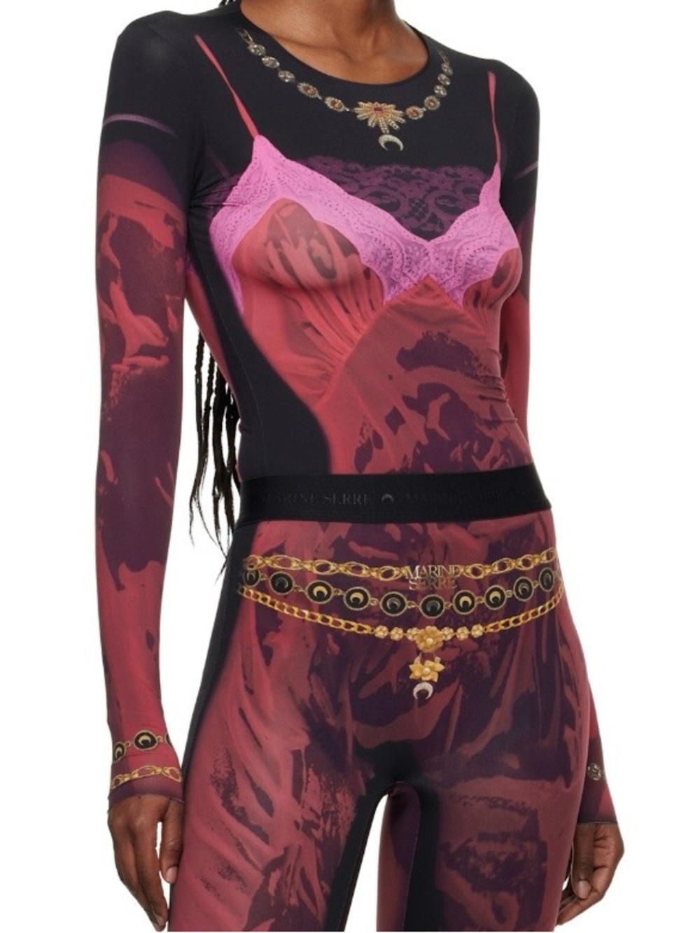 Marine Serre jersey top